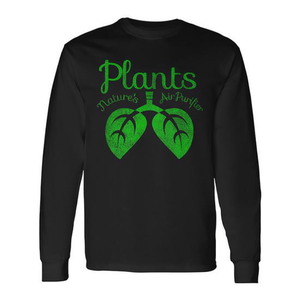 Camiseta de Manga Larga con Purificador de Aire para Plantas de Interior, con Diseño de Pulmones y Aire Fresco de la Naturaleza, Producto Promocional - Product Image 2