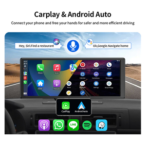 Sunwayi mới nhất 10.26 inch HD xách tay Carplay xe 4k Dash Cam 1080P đảo ngược Máy ảnh ống kính kép Wifi xe ghi âm Navigation GPS - Product Image 6