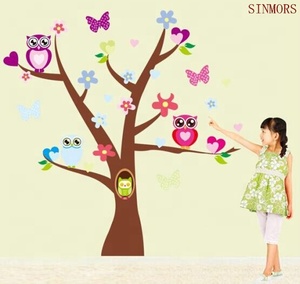Tùy Chỉnh Tường Sticker Owl Và Cây Lớn Tường Decals Chất Lượng Cao PVC Thân Thiện Với Môi Và Có Thể Tháo Rời Trẻ Em Trang Trí Sticker - Product Image 6