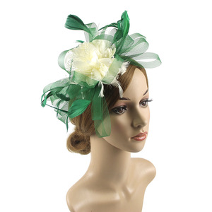 Chapeaux et Fascinators d'Église en Gros, Élégants en <span class=keywords><strong>Sinamay</strong></span> pour Mariage, Chapeaux d'Église de Mode à Fleurs en Organza - Product Image 3
