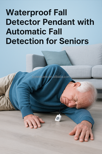 Alarme <span class=keywords><strong>de</strong></span> détection <span class=keywords><strong>de</strong></span> <span class=keywords><strong>chute</strong></span> intelligente - Bouton SOS d'urgence pour personnes âgées, aide en un clic, système <span class=keywords><strong>de</strong></span> sécurité domestique étanche IP67 pour les personnes âgées - Product Image 5