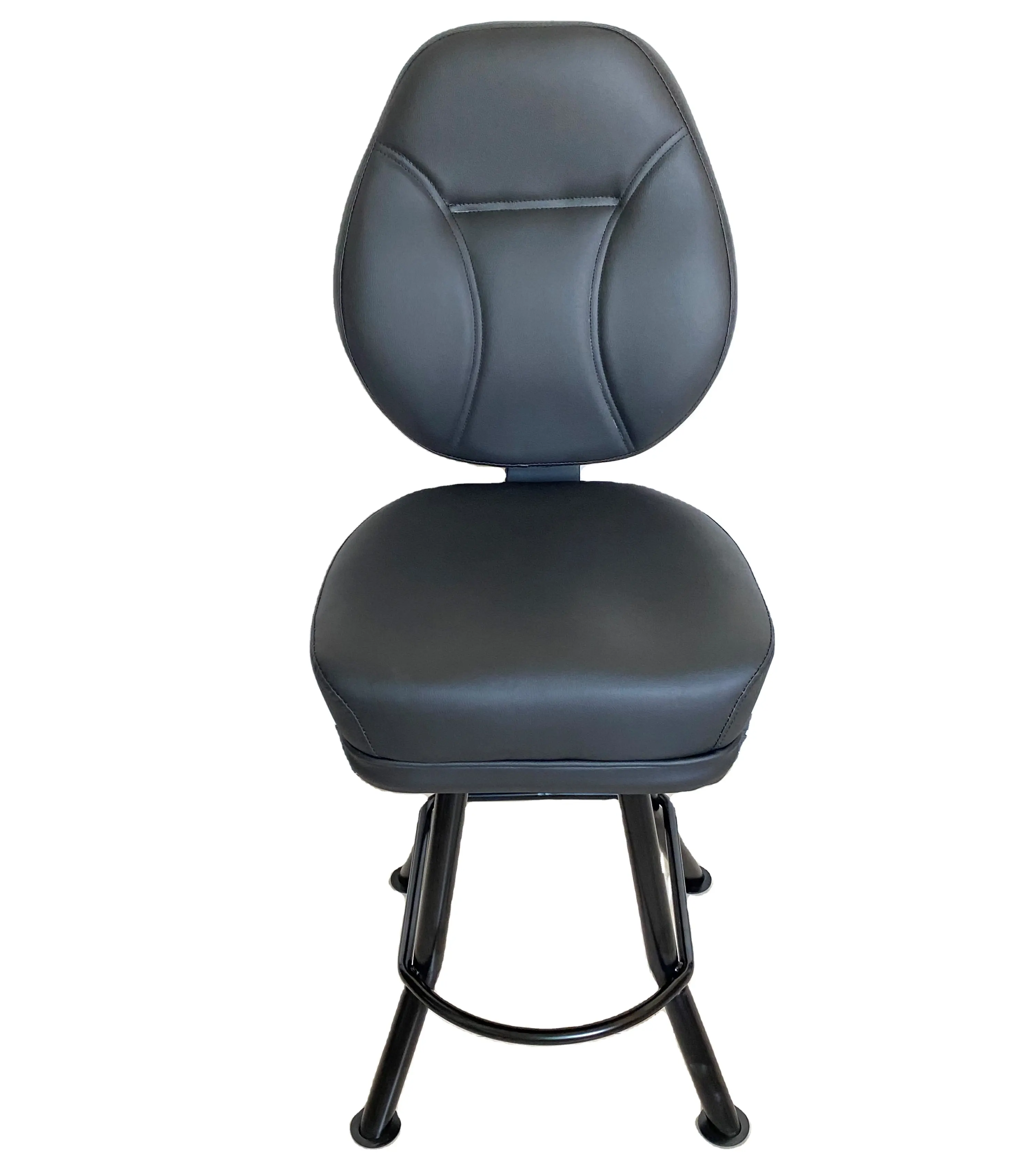 180 회전 자동 반환 슬롯 좌석 의자 스테인레스 스틸 패브릭 포커 의자 블랙 고정 다리 카지노 의자