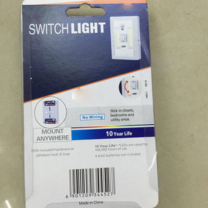 Lampe de nuit portable COB super lumineuse, interrupteur <span class=keywords><strong>LED</strong></span>, lumière alimentée par batterie, lumière d'urgence avec aimant - Product Image 3