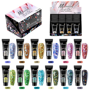 Kit <span class=keywords><strong>de</strong></span> <span class=keywords><strong>Uñas</strong></span> Acrílicas <span class=keywords><strong>de</strong></span> 12 Colores, 15 ml, Diferentes Colores, Suministros Profesionales para Extensión <span class=keywords><strong>de</strong></span> <span class=keywords><strong>Uñas</strong></span>, <span class=keywords><strong>Esmalte</strong></span> Acrílico Transparente, Poly Gel, Marca Privada - Product Image 4