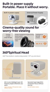Original HD Home Commercial Projector Wifi <b>TV</b> Phone Portable Android <b>Mini</b> Gaming Video 1080p 4k 100P H4 Projector Headlight 100P - Product Image 6
