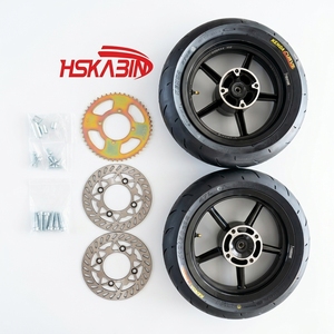 Roues en caoutchouc de 12 pouces NEUVES HSKABIN 110/70-12 120/70-12 avec pneus à chambre à air pour roues de moto TUTTIO YOZMA - Product Image 2