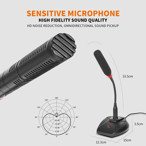 U130 Professional USB Wired Gooseneck <b>Microphone</b> (Plastic & Metal) Noise Cancelling Lightweight <b>for</b> Teaching Speech Conference - Product Image 4