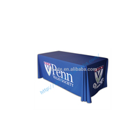 Nappe de table personnalisée en polyester imperméable avec logo imprimé par sublimation, extensible en spandex, pour salon professionnel