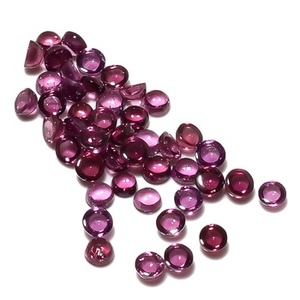 Pierre précieuse Rhodolite naturelle de haute qualité, qualité A, rouge, en vrac, taille brillant 2,5 mm, cabochon, fournisseur indien, en promotion - Product Image 2