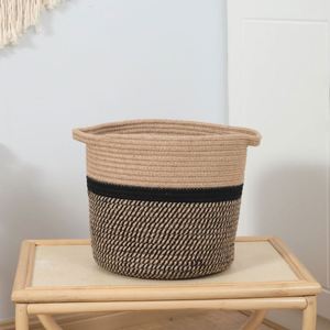 Panier <span class=keywords><strong>à</strong></span> <span class=keywords><strong>linge</strong></span> renforcé, panier <span class=keywords><strong>à</strong></span> fruits, panier <span class=keywords><strong>à</strong></span> cadeaux en <span class=keywords><strong>osier</strong></span>, paniers vides en vrac, gris et <span class=keywords><strong>blanc</strong></span>, naturel, grand, en herbe de mer - Product Image 5