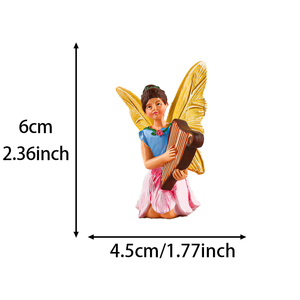 Casetta delle fate in miniatura all'ingrosso, ornamenti da <span class=keywords><strong>giardino</strong></span> personalizzati, panca e sedia in resina in miniatura per paesaggi di case delle bambole - Product Image 4