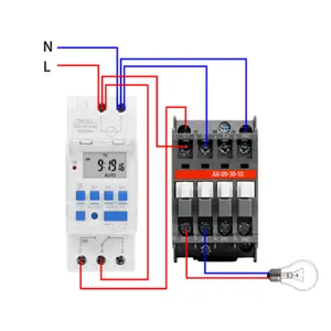 TM919.TP8A16.AHC15A,) 5V 12V 24V 110V 230V Weekly 7 Days Programmable Digital Time Switch Relay Timer Control 16A Din Rail Mount