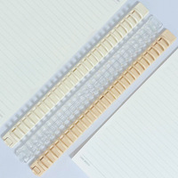 RUNDA - Clips de Encuadernación Multiusos de Plástico Colorido y Duradero, Tamaño B5, 100% Ecológicos, con 26 Orificios, Extraíbles, de Estilo Coreano