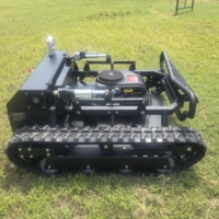 Tondeuse à gazon robotisée miniature personnalisée de 900 mm avec accessoires de déneigement, télécommande sans fil, moteur 4 temps, industrielle pour les niveleurs de terrain en DIY