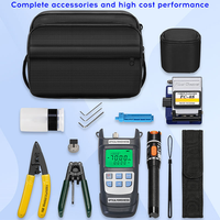 Kit d'outils pour fibre optique avec compteur de puissance optique de haute précision AUA-Y710A (-70~+10dBm) et localisateur de défaut visuel 10 km