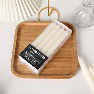 เทียนหอมกลิ่นเทียนสีขาวแบบไร้ควันสไตล์ยุโรปสำหรับตกแต่งโต๊ะในงานแต่งงานและวันเกิด - Product Image 6