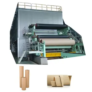 pulp paper processing machinery 3200type 40tons corrugated kraft paper roll production machine mill supplier in China