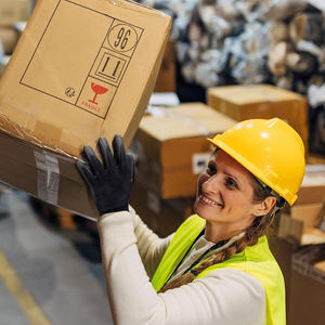 GLOVEMAN, guantes de trabajo de seguridad negros con revestimiento de <span class=keywords><strong>PU</strong></span> de punto sin costuras, agarre suave, Palma para hombres y mujeres, trabajo de servicio general - Product Image 4