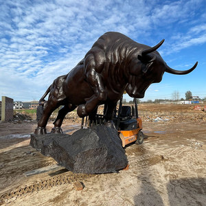 Scultura del toro di combattimento del bronzo del metallo fuso di alta qualità per le vendite - Product Image 3