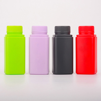 Red Black Green Purple 50g Salt Spice Powder Bottle Skin Care HDPE Plastic Package With Twist Cap
