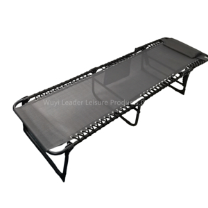 Líder al aire libre de alta calidad portátil playa Chaise Sun Lounge reclinable plegable ocio jardín playa cama Oficina cama de descanso - Product Image 4