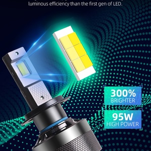 ไฟหน้า LED สว่างมาก300W 30000LM 6000K-3000K สามารถเปลี่ยนสีได้สำหรับ H11/H1/H7/9005/9006/9012 - Product Image 2