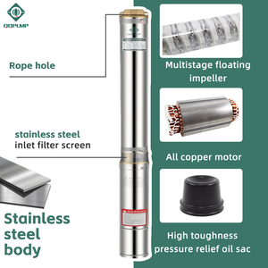 QQPump 4SDM3/5 Ac Dc électrique 1 pouce submersible eau de puits profond <span class=keywords><strong>pompe</strong></span> immergée en acier inoxydable - Product Image 2