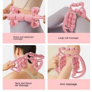 Macyo 24 Wheels Foam Muscle Relax Rollen <span class=keywords><strong>massage</strong></span> gerät <span class=keywords><strong>Deep</strong></span> <span class=keywords><strong>Tissue</strong></span> Yoga <span class=keywords><strong>Massage</strong></span> Roller Bein klemm rolle für Yoga-Übungen - Product Image 4