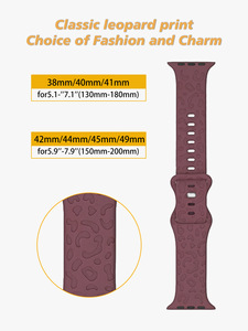 Correa de reloj, pulseras, correa de repuesto, correa de reloj de silicona grabada con láser Floral para <span class=keywords><strong>Apple</strong></span> <span class=keywords><strong>IWatch</strong></span> Series 8 7 - Product Image 2