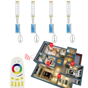 New 2.4 Gam RF cảm ứng <span class=keywords><strong>Led</strong></span> điều khiển RGB DC12-24V linh hoạt 5050 <span class=keywords><strong>LED</strong></span> Strip ánh sáng cảm ứng điều khiển từ xa cho RGB thay đổi màu sắc - Product Image 2