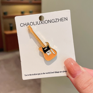 دبابيس بطية صدر بتصميم مخصص للموسيقى ، شارات جيتار ، دبابيس معدنية ناعمة مصنوعة من المينا ، دبابيس من سبائك الزنك ، دلاية مخصصة من المينا - Product Image 5