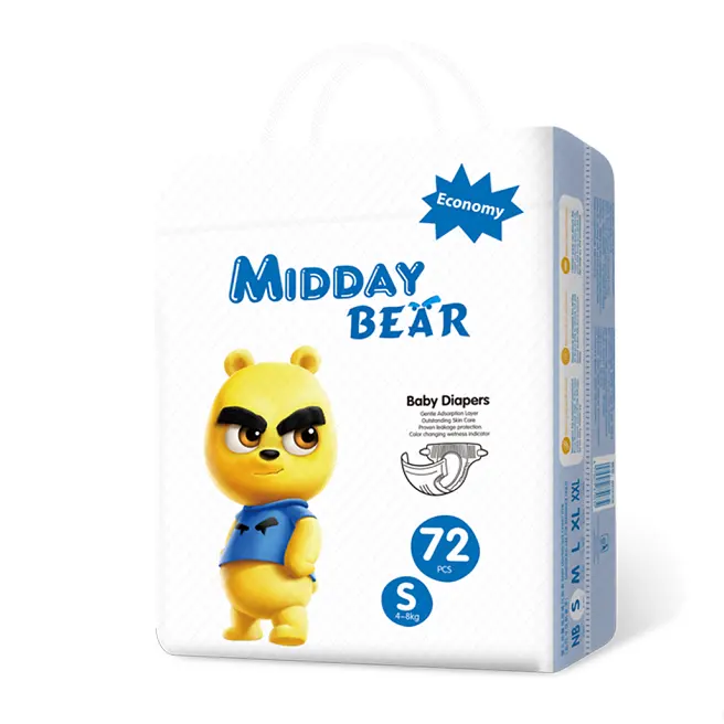 エコノミーMiddayBearベビー使い捨ておむつ卸売おむつ販売