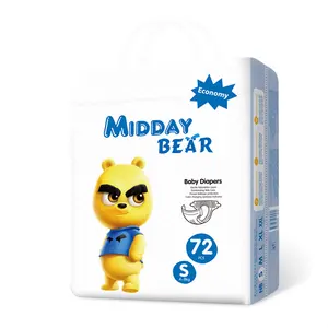 Economy MiddayBear Baby Disposable Diapers Wholesale Nappies For Sales