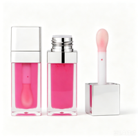 Gloss à lèvres liquide minéral repulpant végétalien hydratant, changeant de couleur, avec paillettes, marque privée, luxe, en stock