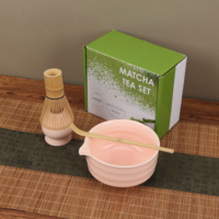 Ensemble de fouets à matcha en bambou naturel faits à la main, fouet à thé vert matcha de style japonais, accessoires pour la préparation du thé