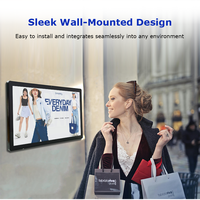 Kiosque d'affichage numérique d'intérieur, petite taille, écran publicitaire interactif intelligent, 21,5 pouces, avec télécommande Wifi, carte Android