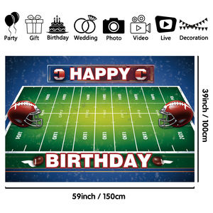 100 x150cm יום הולדת נושא רקע בד צילומי לאביזרים סטודיו וקישוטים למסיבה - Product Image 2