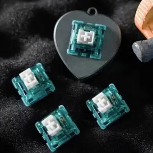 HUANO Hot-Swappable Magnetic Bluish Green RGB Keyboard Switches Genre Keyboard Switches