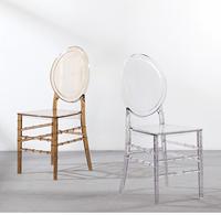 Chaises en plastique empilables pour hôtels, banquets et événements, chaises de mariage en acrylique transparent PC cristal, vente en gros