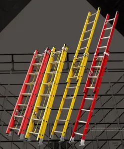 Lightweight Fiber Glass Extension Ladder Telescopic Ladder