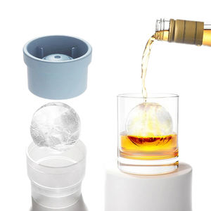 Moule à glaçons en silicone en gros, grande forme sphérique, qualité alimentaire, plateau rond, gadgets de bar, accessoires de cuisine, moule de fabrication - Product Image 1