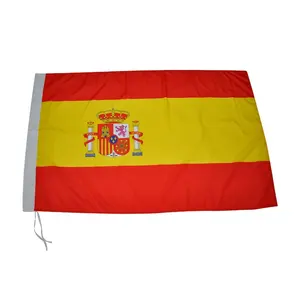 bendera inggris dan tiang Suppliers-OEM Bendera Spanyol 3x5ft, Tahan Lama Semua Negara Terbang