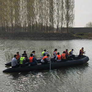 Customized Spain <strong>Libya</strong> Tunisia Plywood Floor Aluminum Floor 30+Person Long Large Inflatable Rubber Fishing Boat for Sale - Product Image 6
