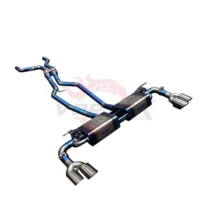 ท่อไอเสีย Vortex Super Light Weight สีฟ้าไทเทเนียมสำหรับ Porsche Cayenne 958 958.2 ปี 2011-2017 ชุดควบคุมวาล์ว Catback - Product Image 6