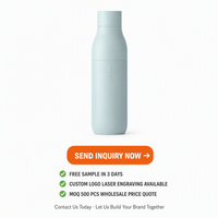 Vacuum geïsoleerde waterfles 500ml dubbelwandige roestvrijstalen geïsoleerde waterfles