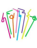Chine Paille à boire flexible dégradable en PLA de qualité alimentaire colorée 6mm 8mm 10mm 12mm pailles de fête pour boissons et thé à bulles