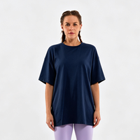T-shirts de sport personnalisés de haute qualité pour femmes, vêtements de fitness, hauts de sport, t-shirts actifs surdimensionnés pour femmes