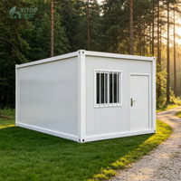 Maisons conteneurs modulaires préfabriquées de luxe, style moderne, démontables, portables, 10 pieds, 20 pieds, 40 pieds, en kit plat