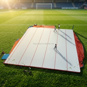 Piste de <span class=keywords><strong>gymnastique</strong></span> gonflable sur sol 12x12m, appareil de 10, personnalisé de haute qualité, pour les arts martiaux et la danse, vente - Product Image 1