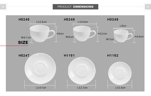 Tasses à café en céramique populaire de différentes tailles, à vendre - Product Image 4